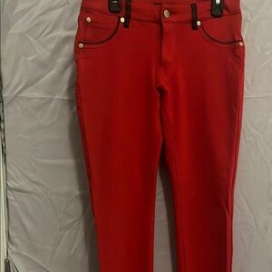 Ci Sono Bold Red Tapered Pant